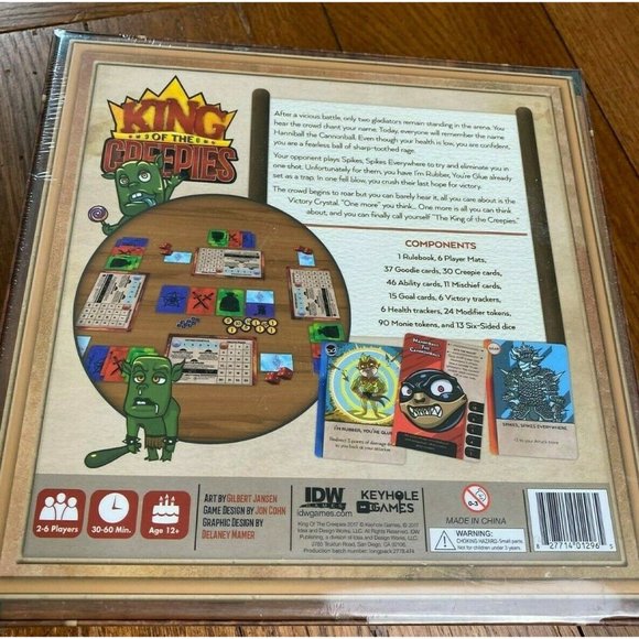 IDW Games King of the Creepies Card Game for 2 - 6 Players Ages 12+ NEW Sealed - Picture 4 of 5